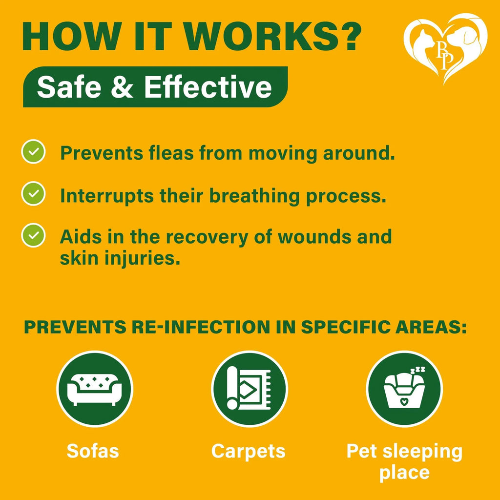 Natural Flea & Tick Home Spray for Dogs, Cats & Ferrets