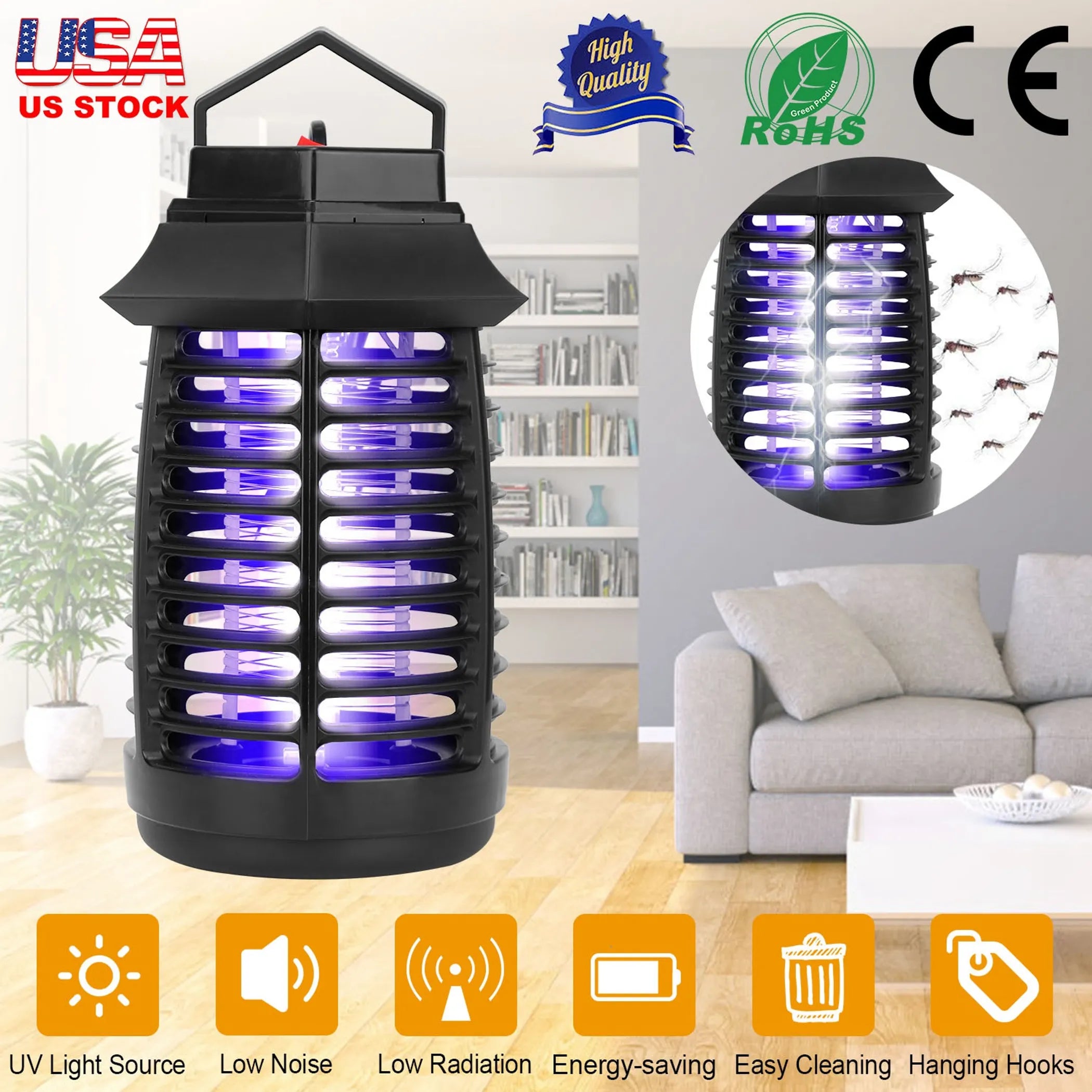 Bug Zapper Electric UV Mosquito Killer Lamp