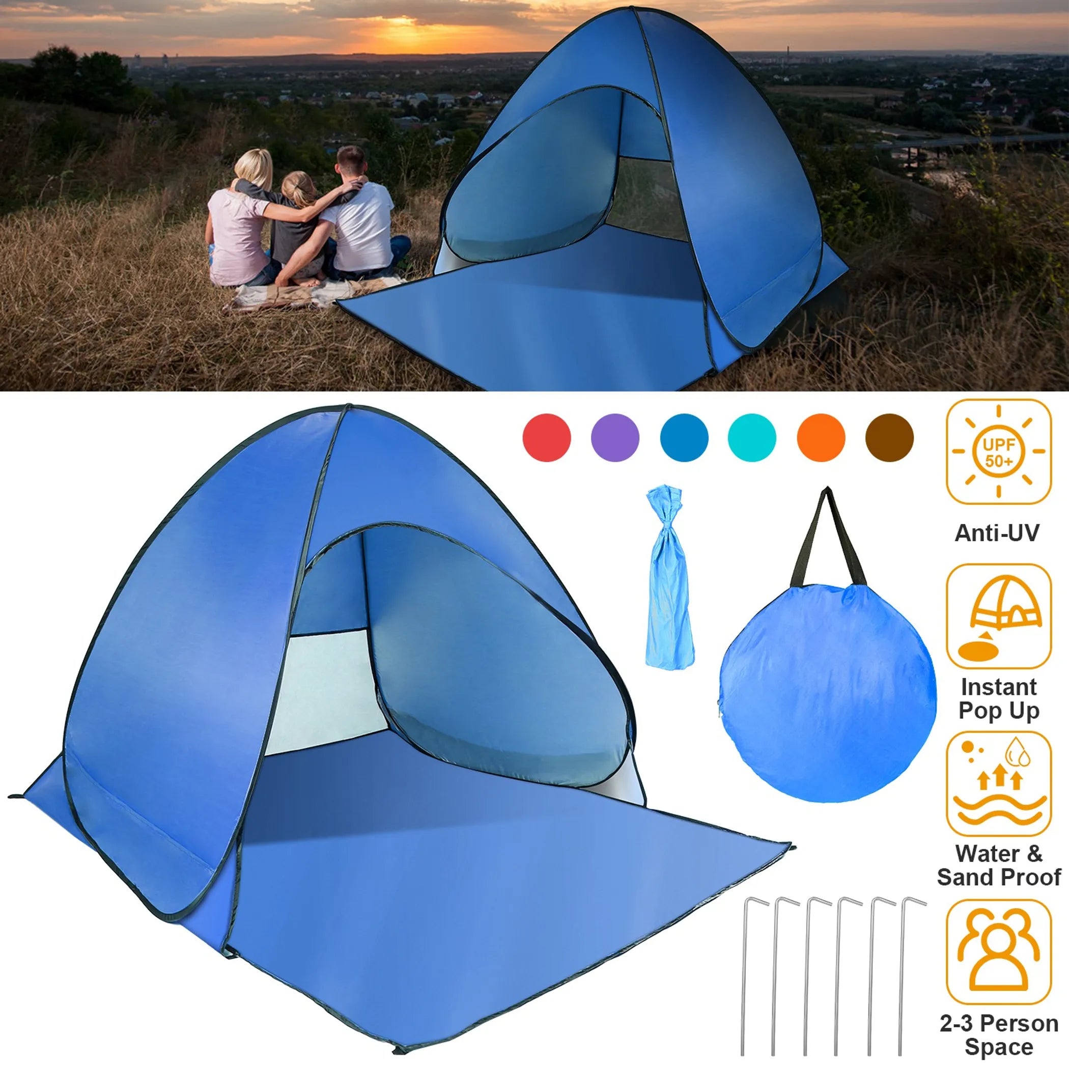 Pop Up Beach Tent Sun Shade