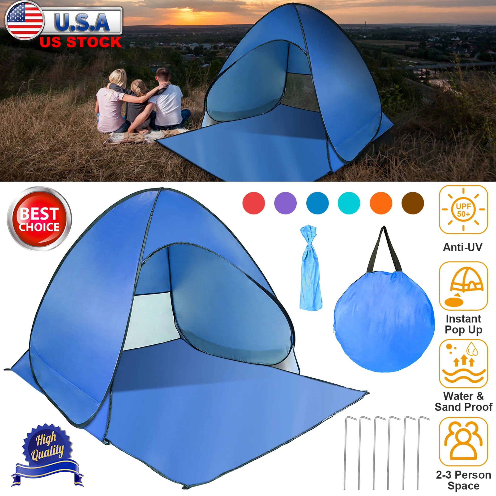 Pop Up Beach Tent Sun Shade