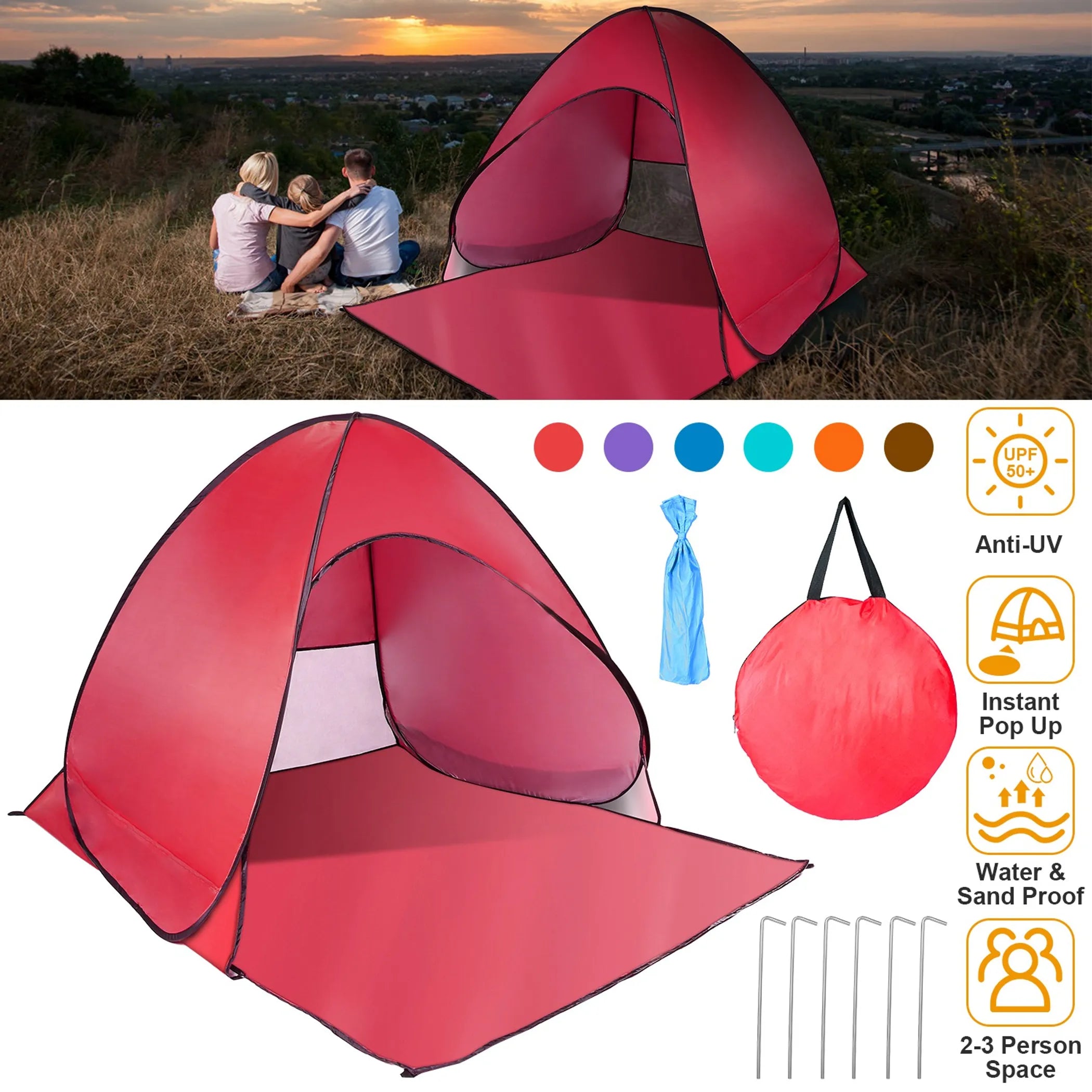Pop Up Beach Tent Sun Shade