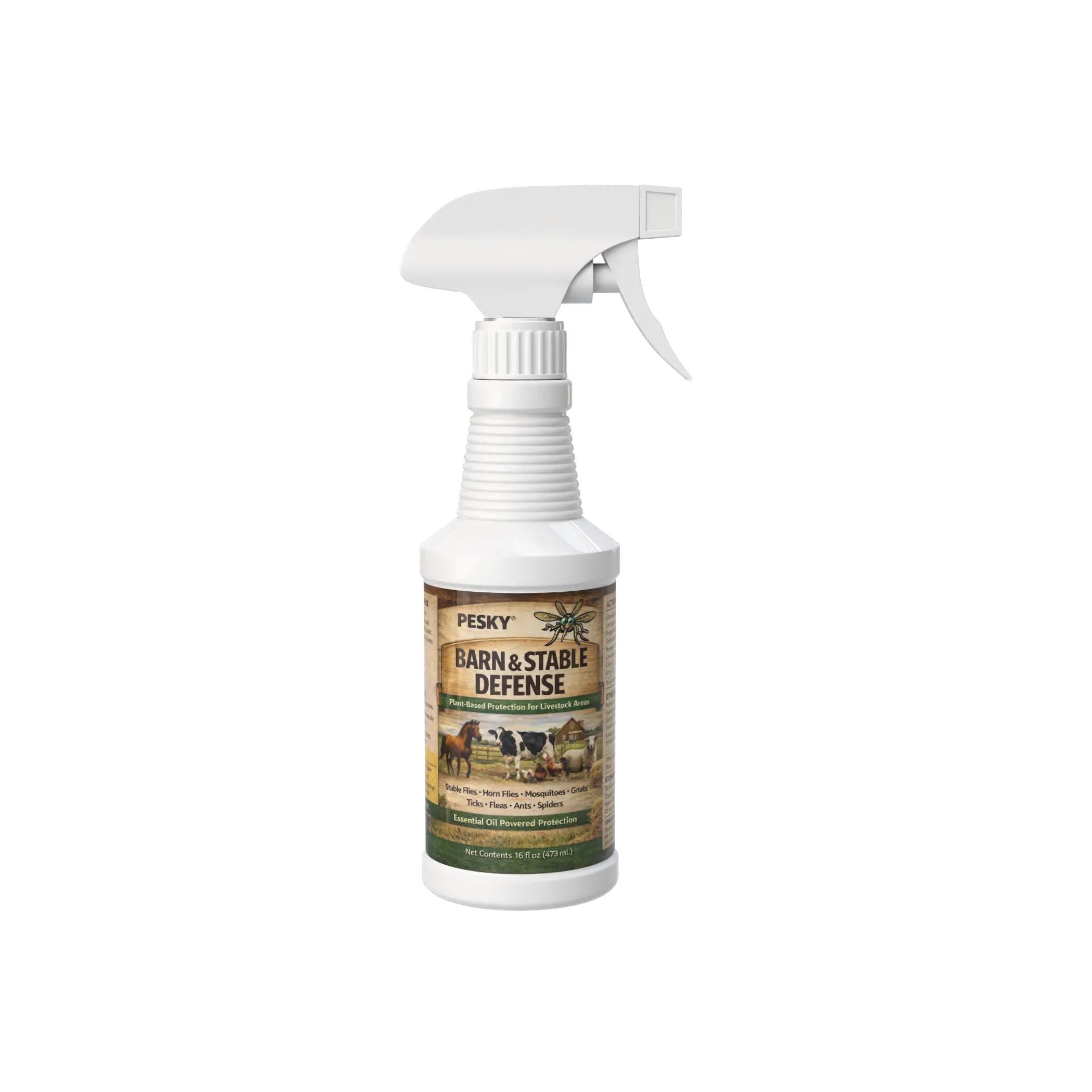 Away Livestock Barn Surface Spray Plant-Based Insect Deterrent for Barns