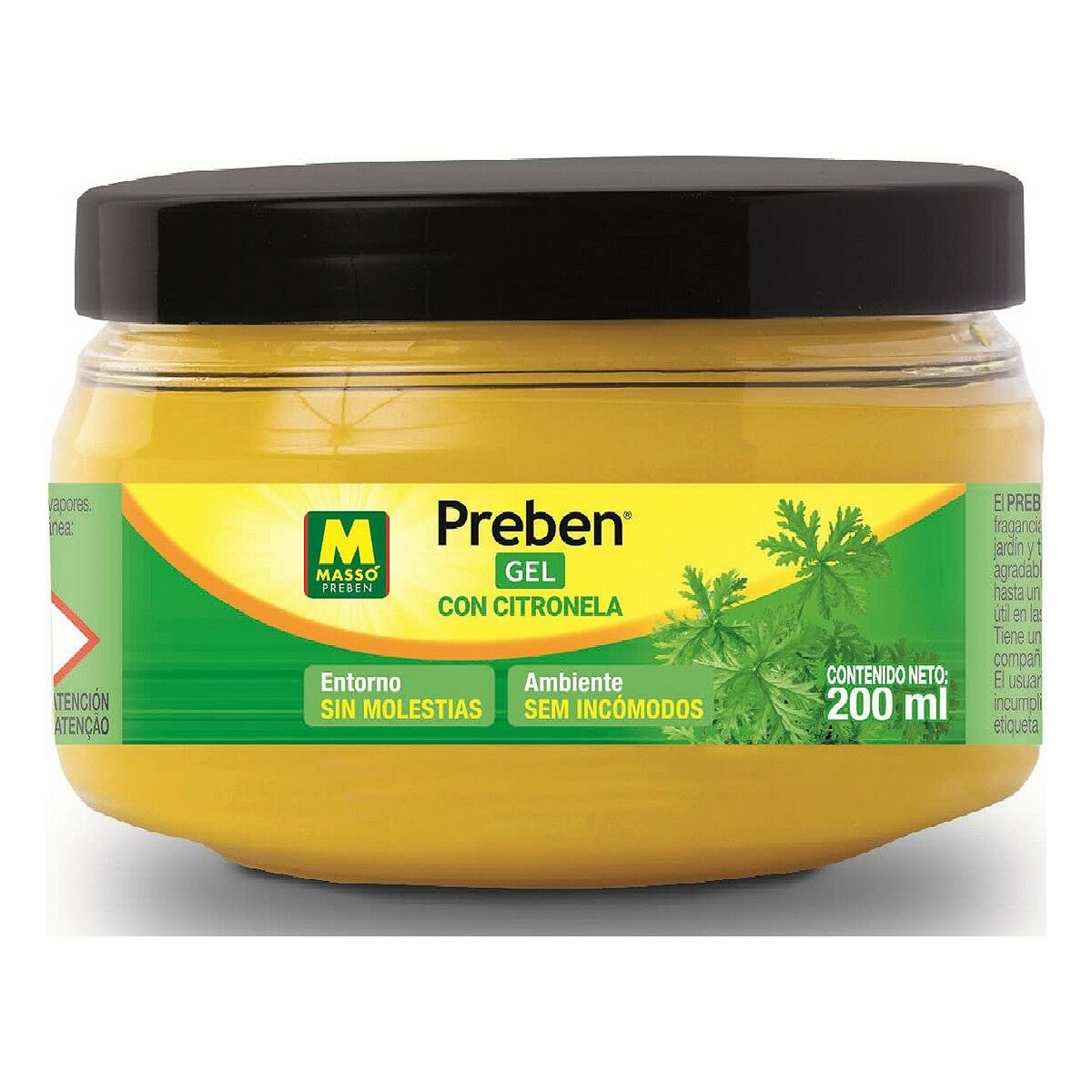 Mosquito repellent Massó Citronela 200 ml Gel