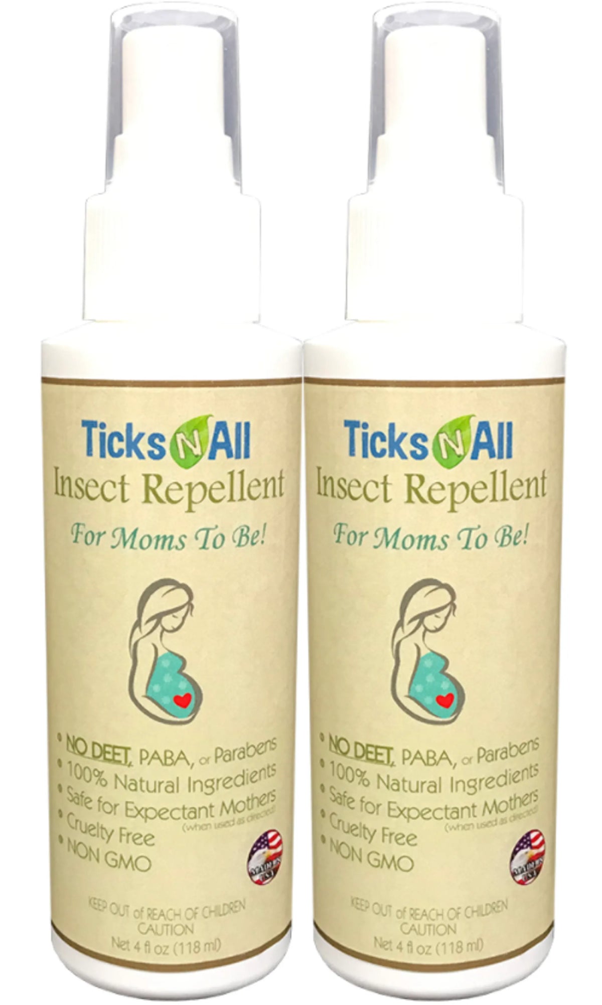 All Natural Insect Repellent 4 Mom's 2 B 4oz