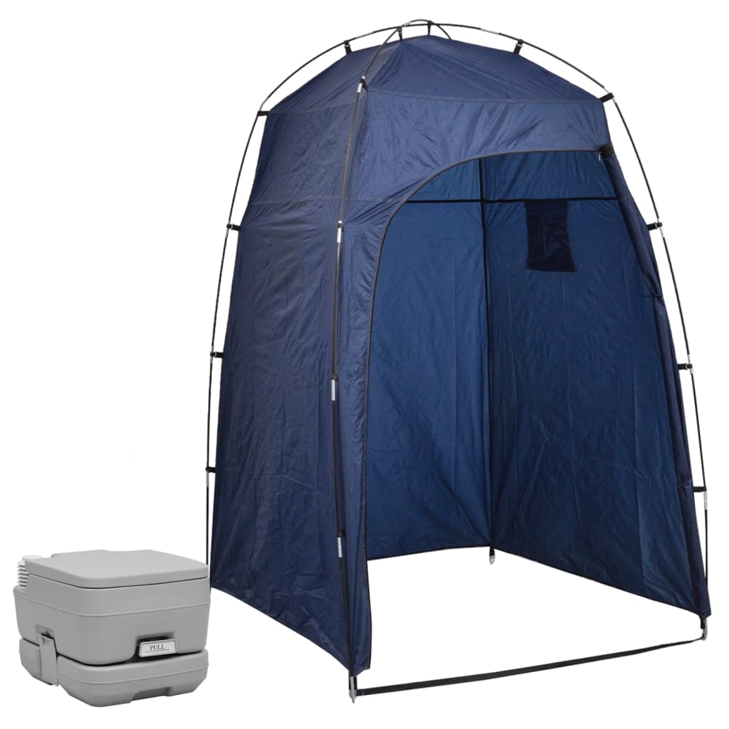 NNEVL Portable Camping Toilet with Tent 10+10 L