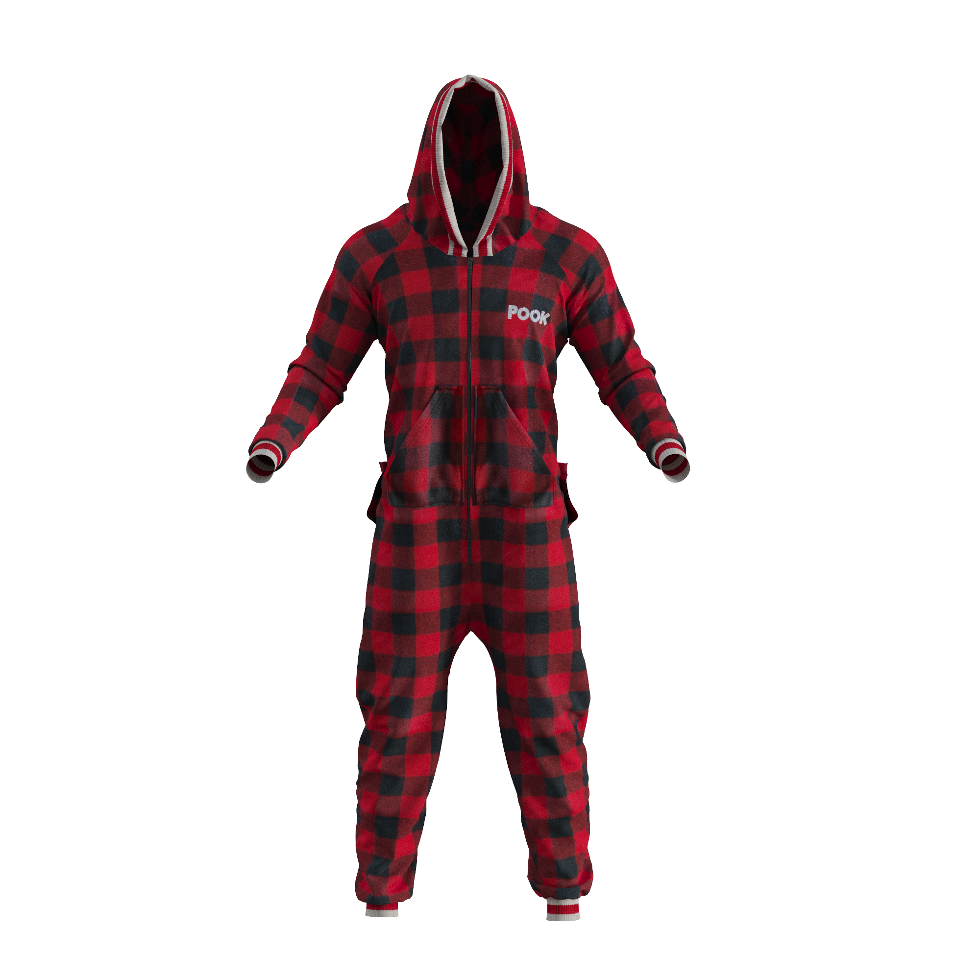 Pook Onesie - Red (Adult Unisex)