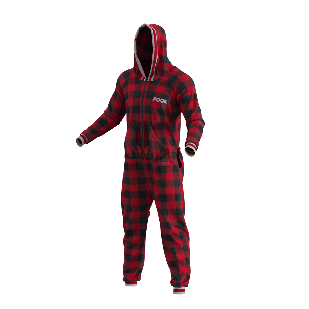 Pook Onesie - Red (Adult Unisex)