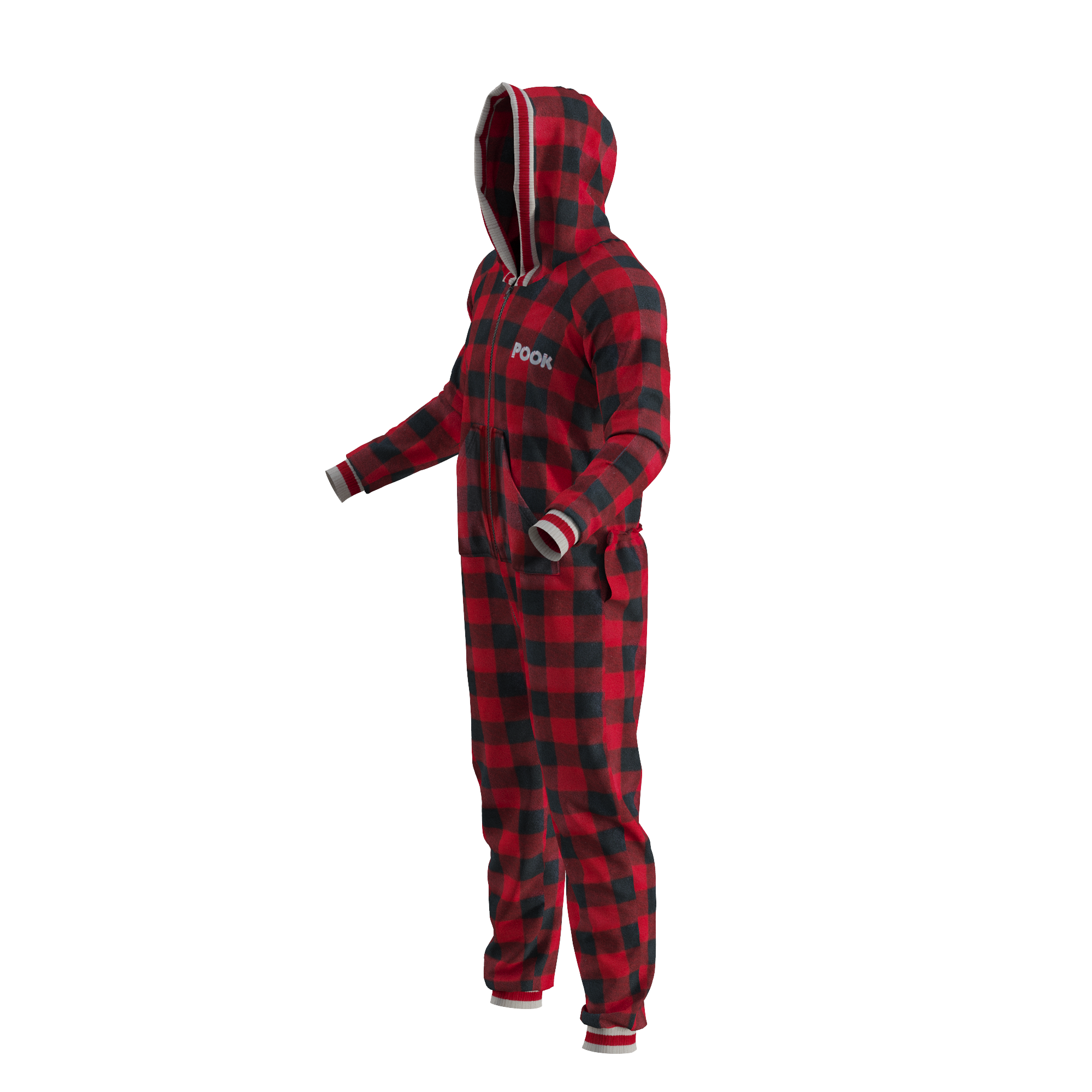 Pook Onesie - Red (Adult Unisex)
