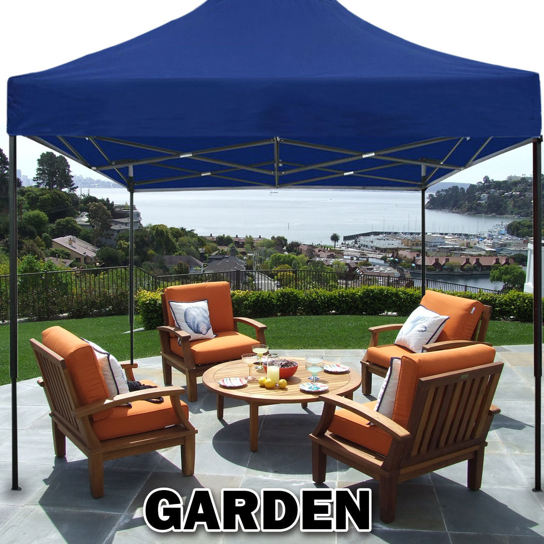 NNEDSZ 3x3m Pop Up Gazebo Outdoor Tent Folding Marquee Party Camping Market Canopy - blue